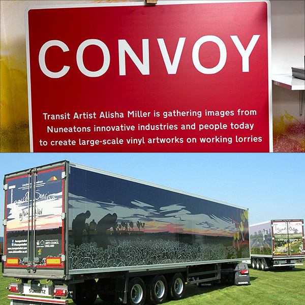 Convoy lorry transit art