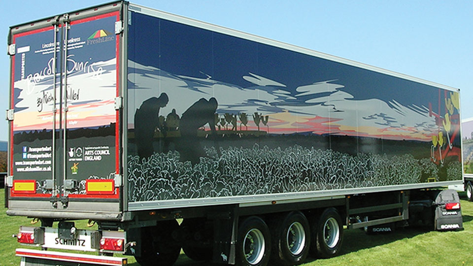Convoy lorry transit art
