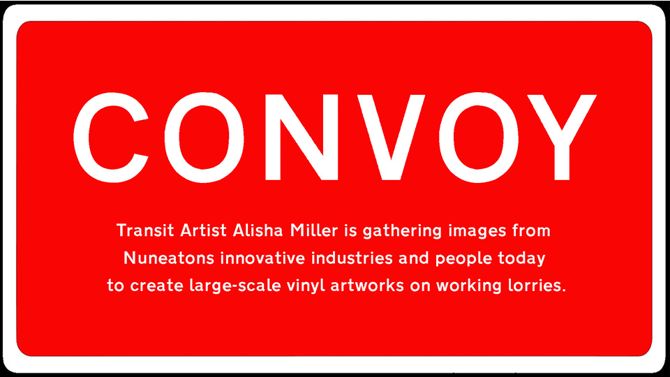 Lorry with Convoy transit art